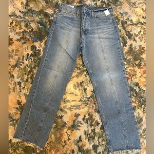 GAP Denim NWT raw hem, cheeky, straight, high-rise